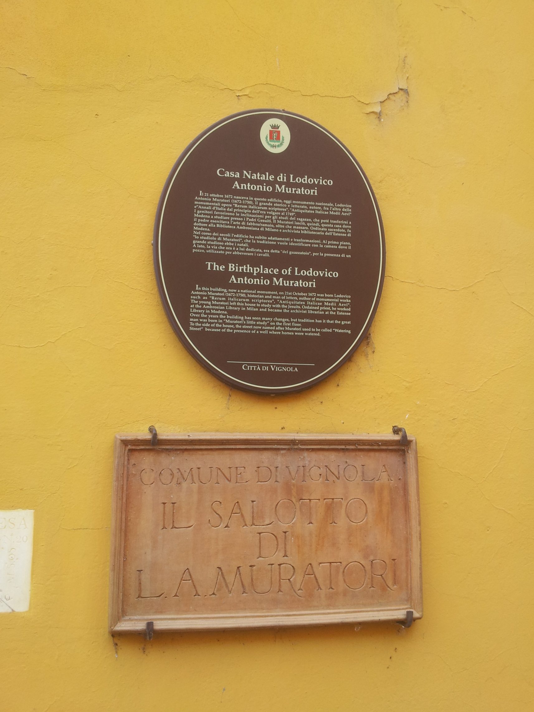 Ludovico Antonio Muratori's birthplace, Vignola, Italy - 04.jpg